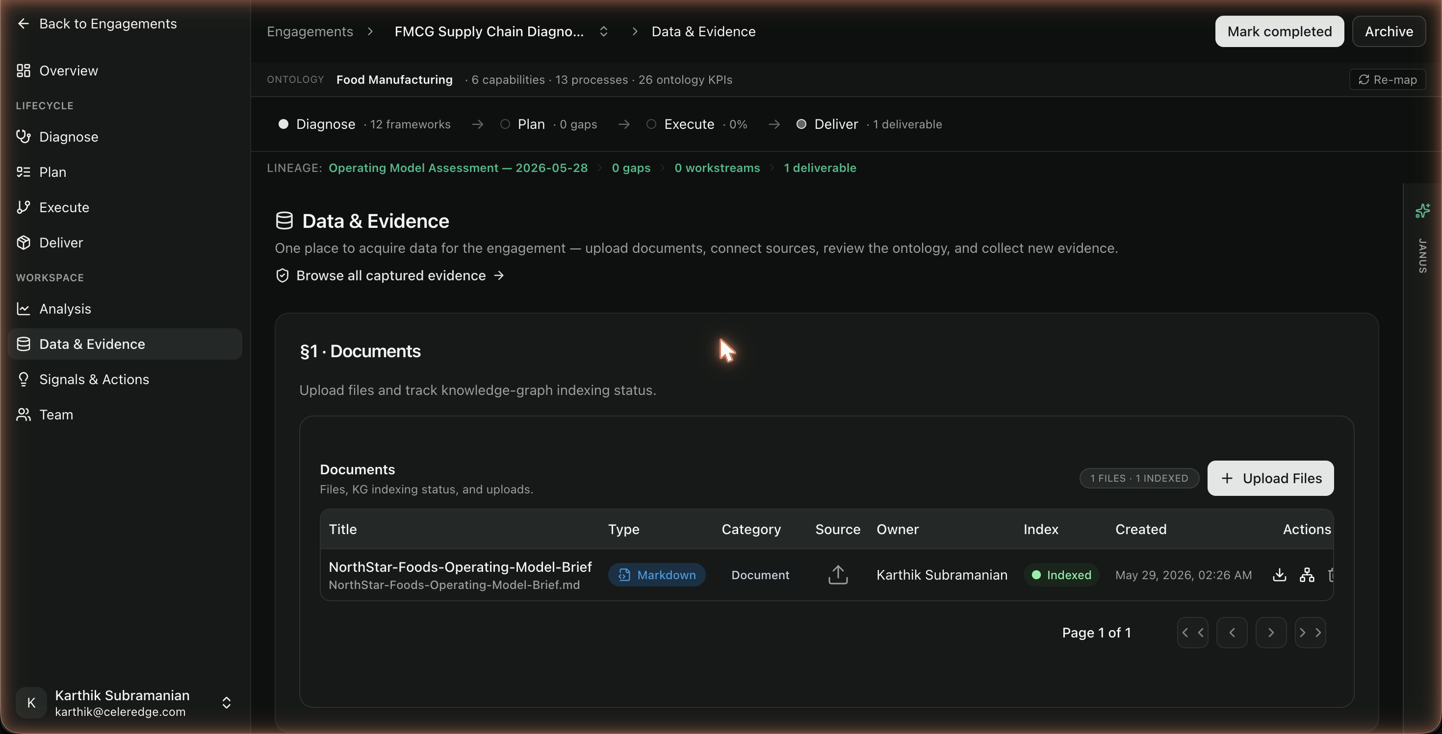 Data &amp; Evidence hub