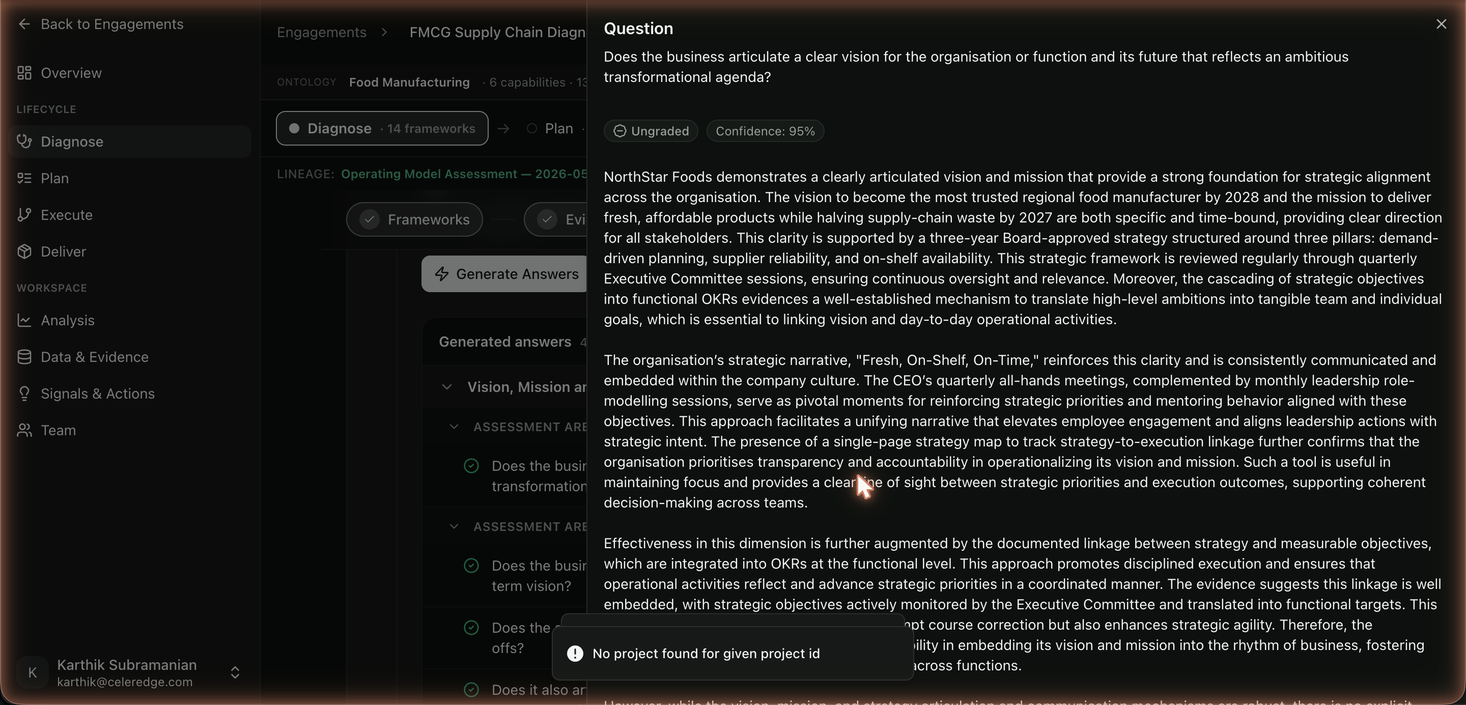 A grounded, cited answer