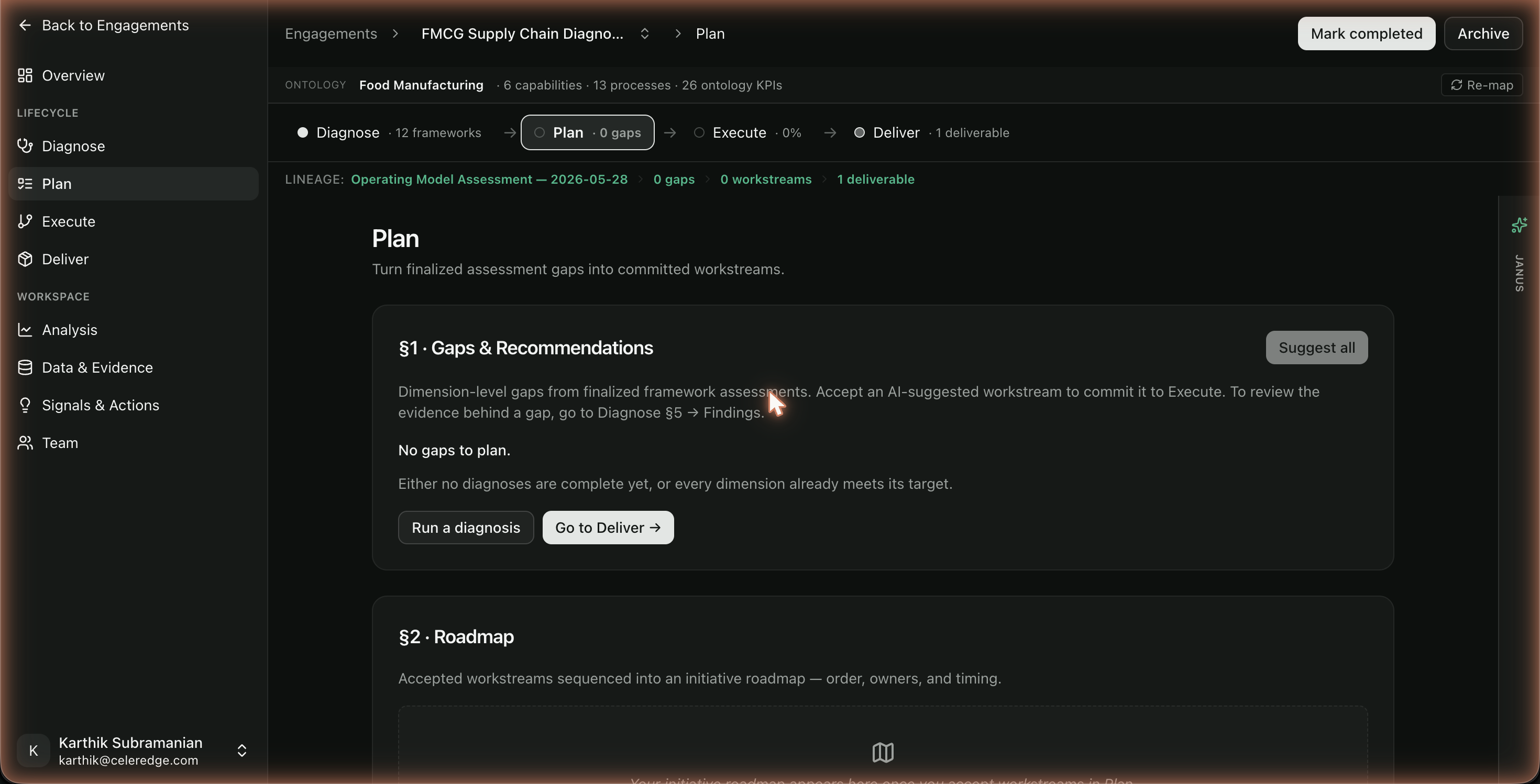 Plan — Database KPIs